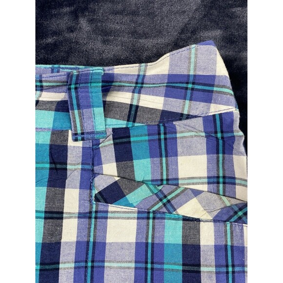 White Stag Size 14 Womens Skort With Built in Shorts Golf Athletic Blue Plaid - Picture 3 of 12